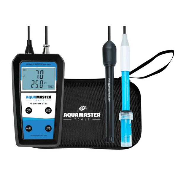 AQUAMASTER H600 PRO PH - EC - PPM - TDS - TEMP HANDHELD INC CASE image 0