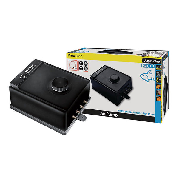 AIR PUMP PRECISION SR-12000 - 1900 L/HR FOUR OUTLET (AQUA ONE) image 0
