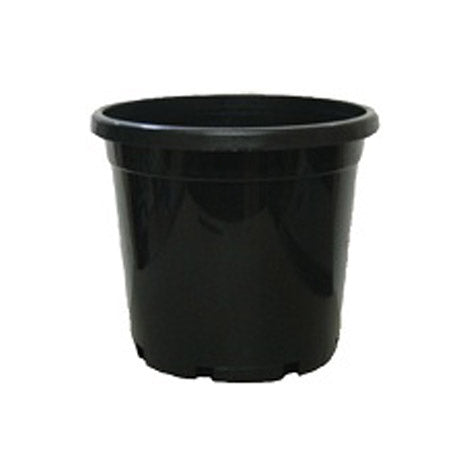 300MM STANDARD BLACK POT 14LTR WITH HOLE image 0