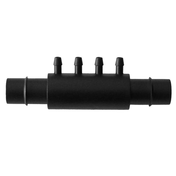 MANIFOLD 13MM INLINE WITH 4 MICROTUBE OUTLETS image 0