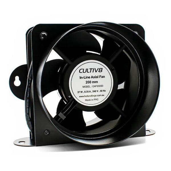 CULTIV8 INLINE FAN 200MM WITH LEAD image 0