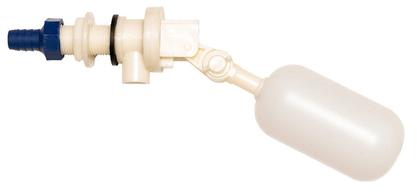FLOAT VALVE WHITE BAGGED (COMPACT / ADJUSTABLE)(13MM BARB-18MM THREAD) image 0