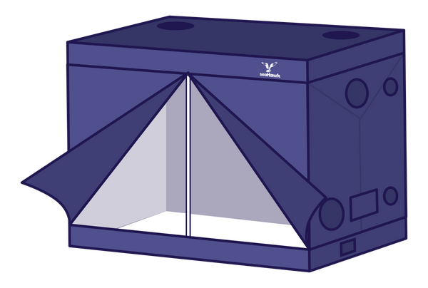 SEA-HAWK MYLAR GROW TENT 2.4 X 1.2 X 2.0M image 0