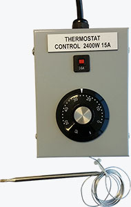 THERMO CONTROLLER HEAT & COOL TEMP 0 - 50 DEG CONTROLLER 2400W 15 AMP image 0