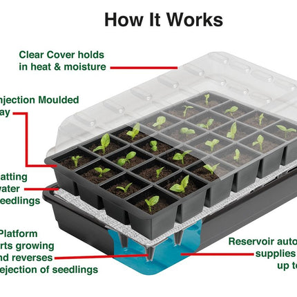 GARLAND 24 CELL SELF WATERING SEED SUCCESS KIT image 2