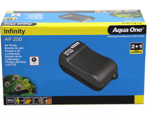 INFINITY AP-250R AIR PUMP SINGLE 200LH WITH AIRLINE KIT image 0