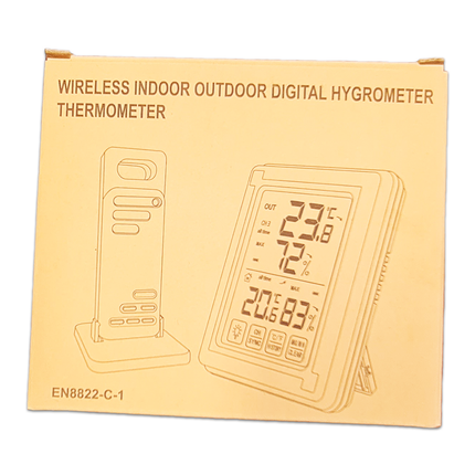 WIRELESS IN / OUTDOOR TOUCH-SCREEN HYGRO / THERMOMETER image 1