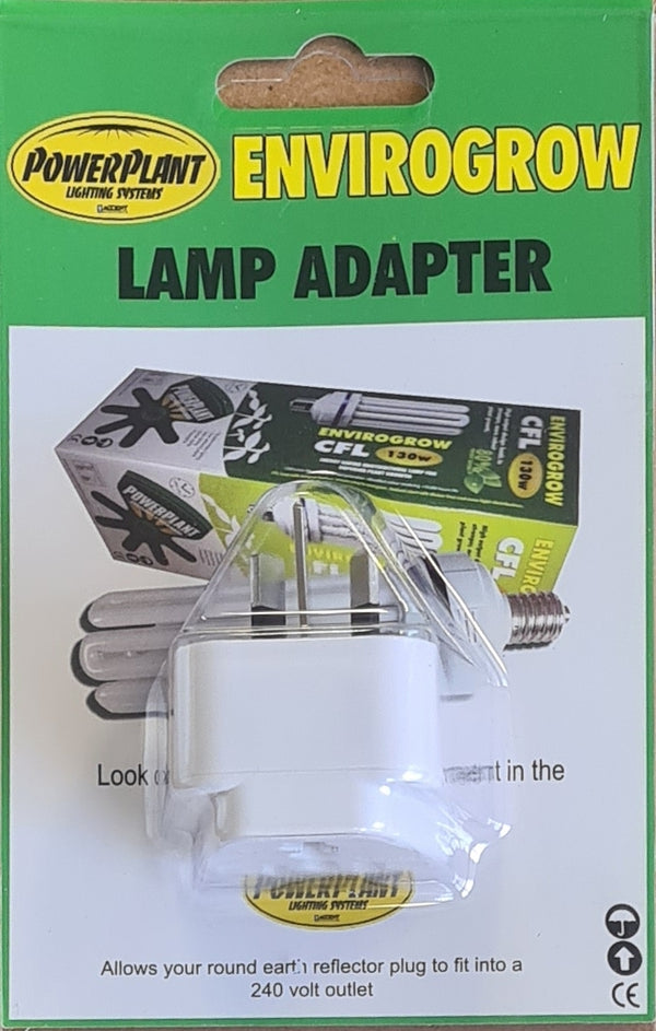 CONVERTER PLUG TRAVEL ADAPTOR TO SUIT CFL 240V LAMPS image 0