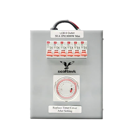 8 OUTLET LIGHT CONTROL BOARD 50 AMP SINGLE PHASE 8000W image 0