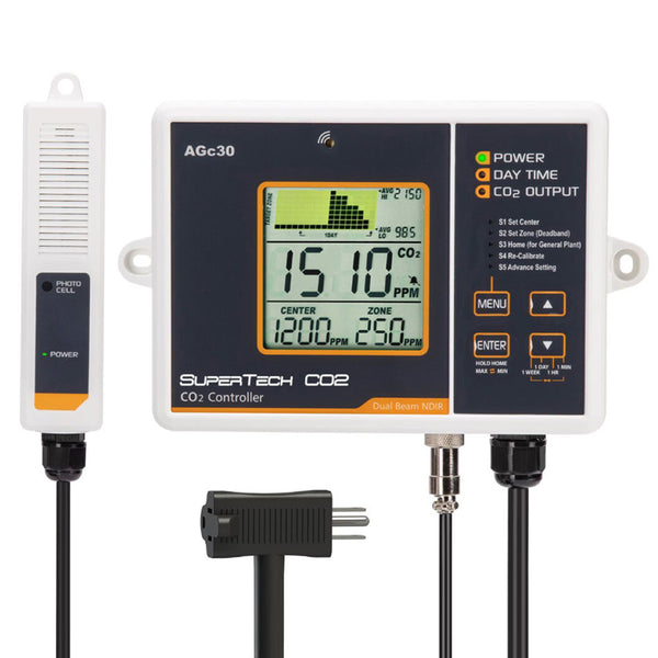 SUPERTECH CO-2 CONTROLLER / MONITOR 0 - 5000PPM image 0