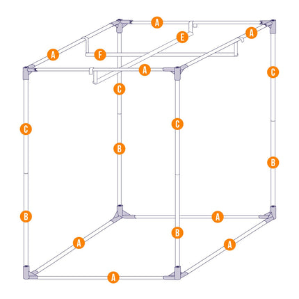 SEA-HAWK MYLAR GROW TENT 0.8 X 0.8 X 1.8M image 3