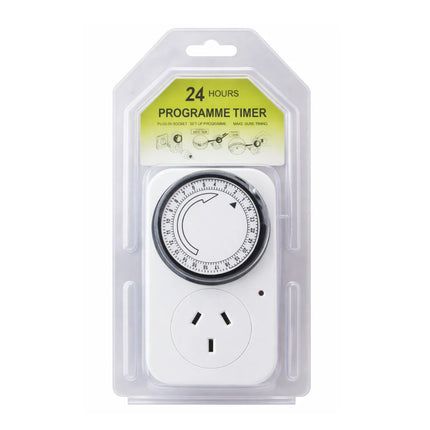 TIMER - MECHANICAL - 24 HOUR DIAL - 15 MINUTE INCREMENTS