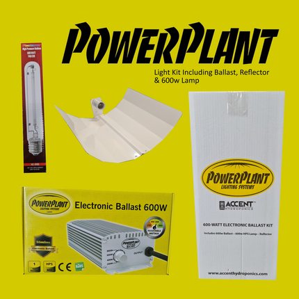 POWER-PLANT 600 WATT BOX KIT DIG/BAL - LAMP - WHITE/REF image 0