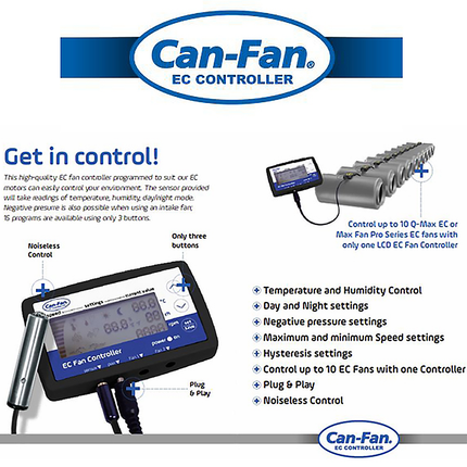 CAN FAN LCD EC FAN CONTROLLER image 1