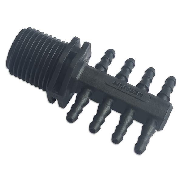 EIGHT OUTLET MANIFOLD X WITH 1/2 BSP MALE THREAD image 0