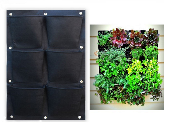 WALL FABRIC PLANT BAG - 82CM X 132CM - 25 PLANTS image 0